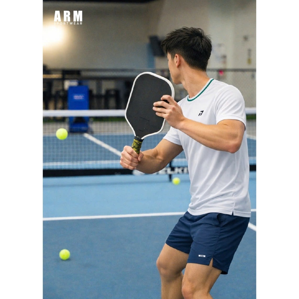 Bộ Quần Áo Pickle Ball Nam ARM Sportwear DINK-TEE x 5 INCH - SHORTS