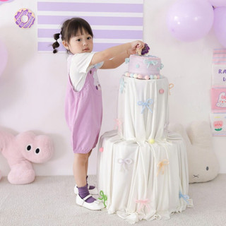 NBAN (3M-24M) Bộ đồ yếm bé gái Đầu Bếp Kem thời trang thấm hút tốt, dễ mặc đi học đi chơi-CANDY5.25