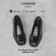 Giày Loafer mũi vuông LEMANS Black PV01.2 - Da bò - Đế cao su tăng cao 4cm - BH 2 năm