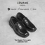 Giày Loafer mũi vuông LEMANS Black PV01.2 - Da bò - Đế cao su tăng cao 4cm - BH 2 năm