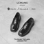 Giày Loafer mũi vuông LEMANS Black PV01.2 - Da bò - Đế cao su tăng cao 4cm - BH 2 năm