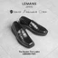 Giày Loafer mũi vuông LEMANS Black PV01.2 - Da bò - Đế cao su tăng cao 4cm - BH 2 năm