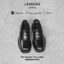 Giày Loafer mũi vuông LEMANS Black PV01.2 - Da bò - Đế cao su tăng cao 4cm - BH 2 năm