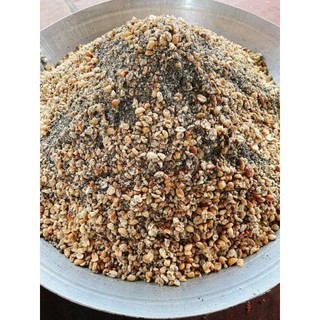 Muối Lạc Vừng Đen Rang Bếp Củi Giã Tay Hũ 300g - Thơm Bùi, Ăn Cơm, Xôi, Rau Luộc