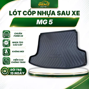 Lót cốp MG5 (Số sàn - Số Tự Động) - Nhựa dẻo TPO Không mùi, Chuẩn khít form xe, Chống thấm nước
