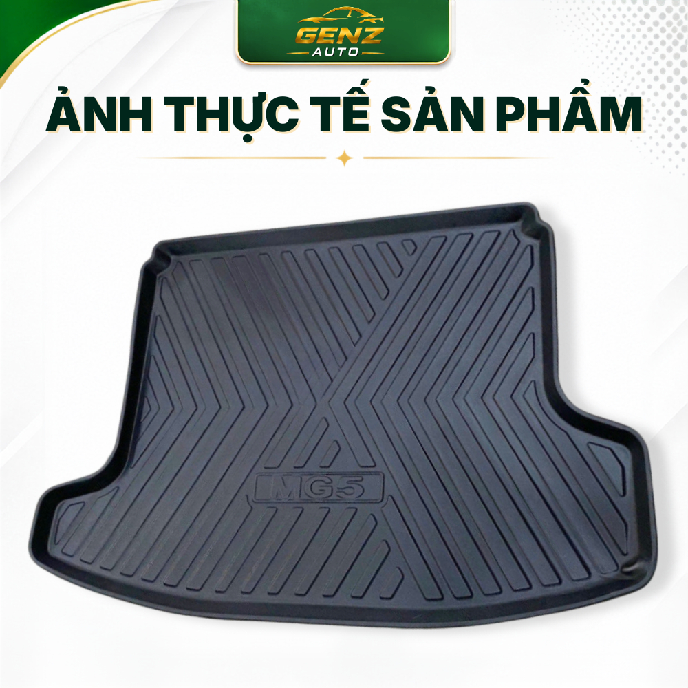Lót cốp MG5 (Số sàn - Số Tự Động) - Nhựa dẻo TPO Không mùi, Chuẩn khít form xe, Chống thấm nước