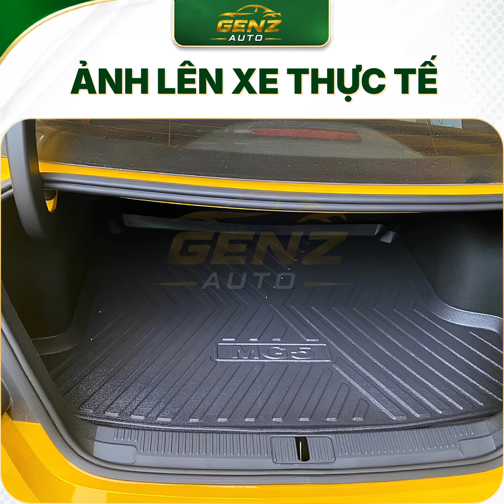 Lót cốp MG5 (Số sàn - Số Tự Động) - Nhựa dẻo TPO Không mùi, Chuẩn khít form xe, Chống thấm nước