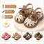 Dép sandal quai hậu trẻ em chất mềm nhẹ cho bé gái 1-5 tuổi ShinHome mẫu nơ tim (size to)