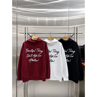 Áo Hoodie Nam Phom Rộng Nỉ Chân Cua Form Oversize In Chữ Basic Phong Cách Hàn Quốc