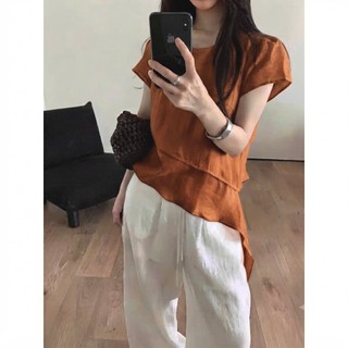 𝗠𝗲𝗶 𝗟𝗶𝗻𝗲𝗻-- | LYLINEN| Áo Tơ vạt xếp