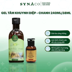 Gel tắm khuynh diệp - chanh – chai 240ml/38ml, hương thơm thanh mát | SYNACO