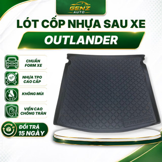 Lót cốp Mitsubishi Outlander 2016 -Nay - Nhựa dẻo TPO Không mùi, Chuẩn khít form xe, Chống thấm nước