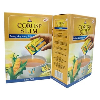 Đường Bắp Ăn Kiêng CORUSP SLIM U.S PHAR Hộp 50 Gói x 2.5g