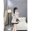 Set Babydoll họa tiết trái tim tiểu thư, set xòe phối bèo tay cánh tiên đi chơi cực xinh