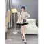 Set Babydoll họa tiết trái tim tiểu thư, set xòe phối bèo tay cánh tiên đi chơi cực xinh