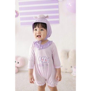NBAn (3M-24M) Bộ body đùi bé gái tay lửng Kẹo Cute cotton thoáng mát mặc nhà đi chơi-CANDY5.25