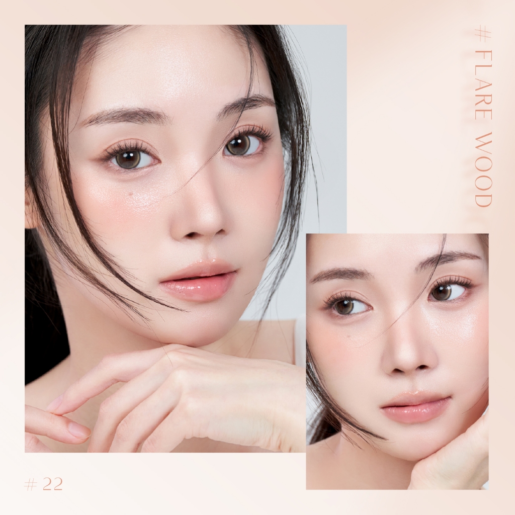[10 Chiếc] Lens 1 Ngày Highlight Khóa Trục - KARACON CHIC CHIC - #22 Flare Wood