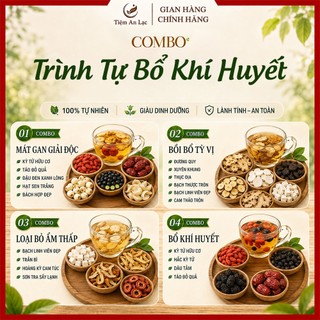 Trà Bổ Khí Huyết Mix Vị Thảo Mộc, Giúp Khí Huyết Lưu Thông, Da Dẻ Hồng Hào, Giảm Mệt Mỏi Căng Thẳng