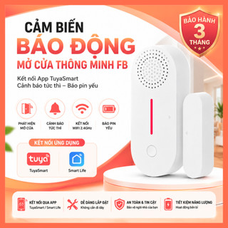 Cảm Biến Báo Động Mở Cửa WiFi FB-LINK Tuya Smart – Báo Về Điện Thoại – Còi Báo – Kết Nối Smart Life
