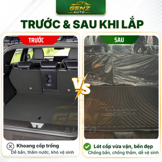 Lót cốp Mitsubishi Xforce 2024 - Nay - Nhựa dẻo TPO Không mùi, Chuẩn khít form xe, Chống thấm nước