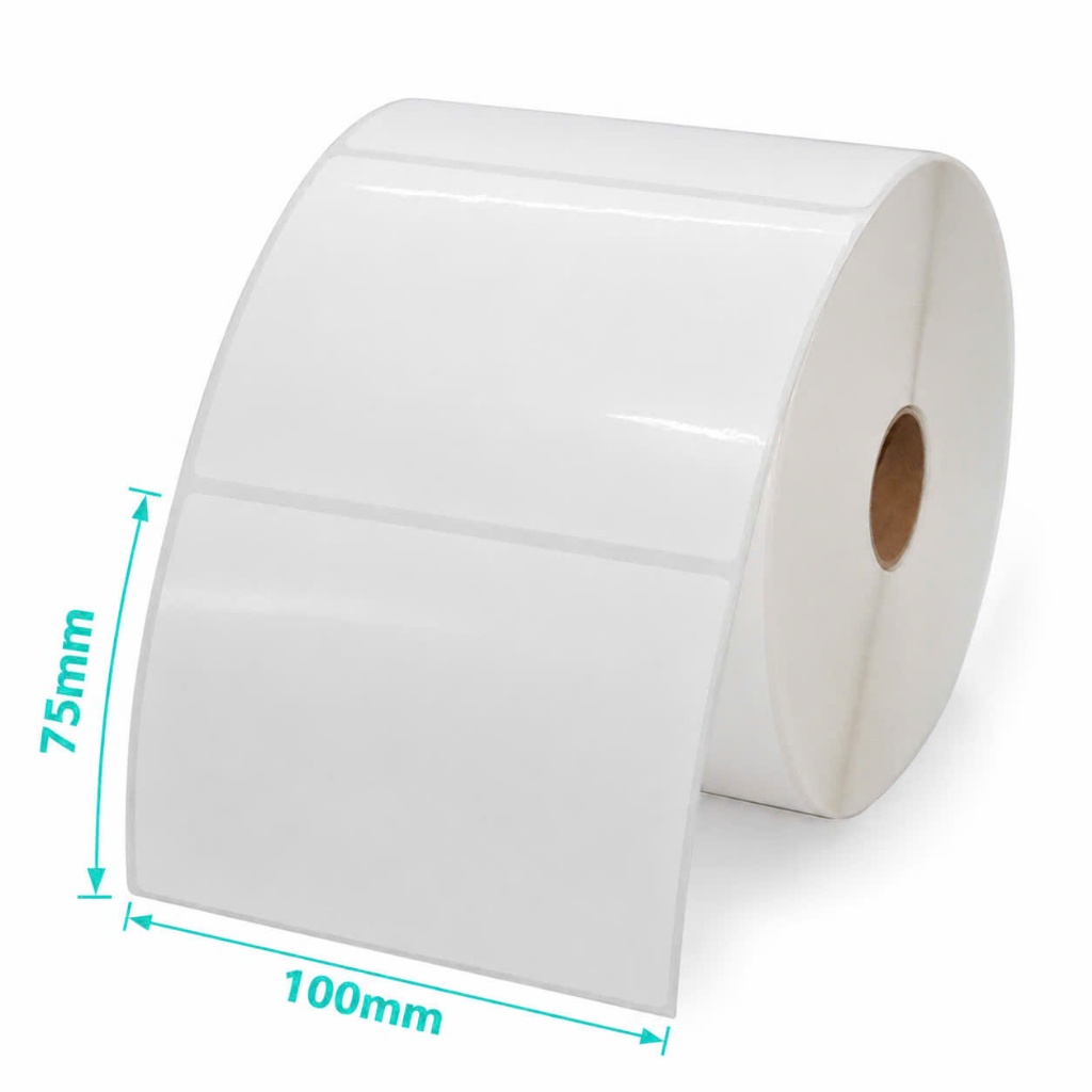 [THÙNG 30 CUỘN] TEM 100x75 GIẤY IN ĐƠN VNPOS 100x75MM GIẤY IN NHIỆT VIETTEL 100*75 DECAL MÃ VẠCH KHỔ LỚN 50M CUỘN BỰ