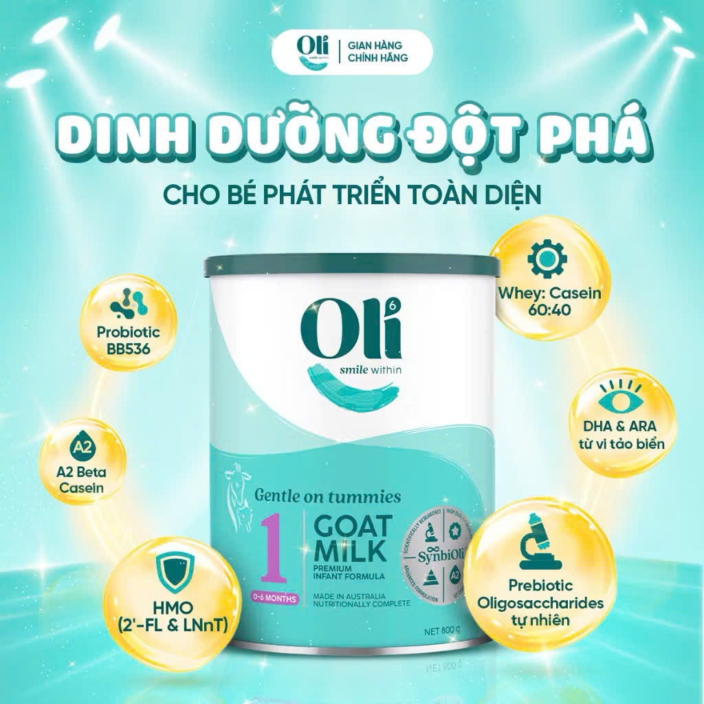 Sữa Dê Công Thức Nguyên Kem Đạm A2 Oli6 – Bổ Sung BB536 Êm Bụng Dễ Tiêu Hóa Tăng Sức Đề Kháng BS - 17313970518