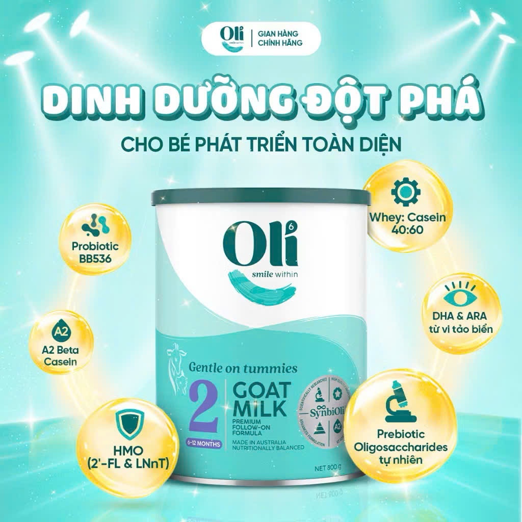 Sữa Dê Công Thức Nguyên Kem Đạm A2 Oli6 – Bổ Sung BB536 Êm Bụng Dễ Tiêu Hóa Tăng Sức Đề Kháng BS - 17313970518
