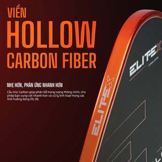 [Chính hãng] Vợt Pickleball Metalic Orange Facolos EliteXSE 16MM phiên bản limited viền mạ crom