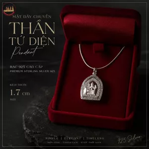 Mặt Dây Chuyền Bạc Đính Đá Giọt Nước 1.7cm Thiết Kế Nhỏ Gọn Sang Trọng