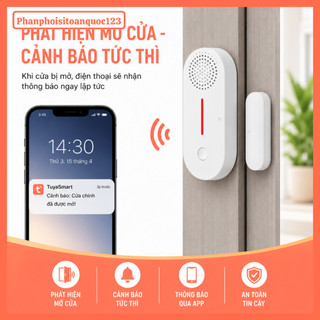 Cảm Biến Báo Động Mở Cửa WiFi FB-LINK Tuya Smart – Báo Về Điện Thoại – Còi Báo – Kết Nối Smart Life