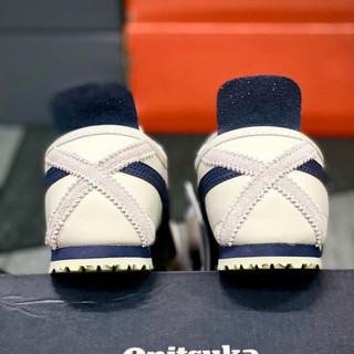 Giày thời trang cao cấp bigsize nam nữ cổ thấp đế bệt Onit màu trắng kẻ navy êm nhẹ,sneaker dáng thể thao đế thấp