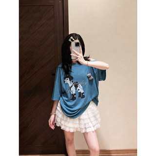 •𝙆𝙞𝙣𝙜𝙨𝙝𝙤𝙥𝙗𝙚𝙖𝙪𝙩𝙮•Áo Phông Giấy In Hình Lệch Vai QC
