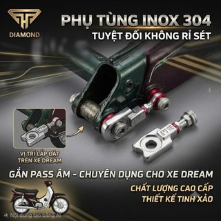 DIAMOND - Pát tăng sên,nồng súng Inox304 nguyên khối cho xe Sirius, Wave/Dream/Fu(X-2-Neo)