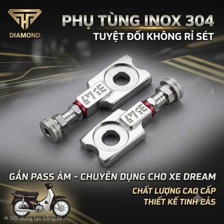 DIAMOND - Pát tăng sên,nồng súng Inox304 nguyên khối cho xe Sirius, Wave/Dream/Fu(X-2-Neo)
