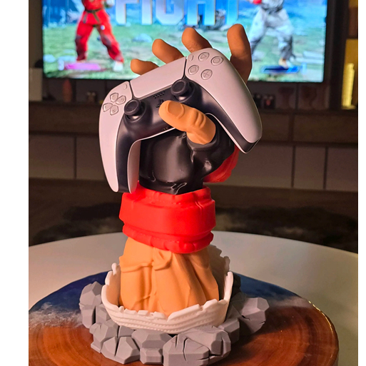 Giá Đỡ Tay Cầm Chơi Game Ryu Street Fighter - Độc Lạ Decor Bàn Làm Việc, Góc Gaming (PS4/PS5/Xbox)