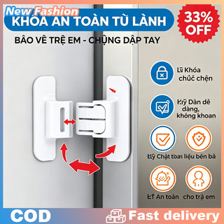 Khóa Cửa Tủ An Toàn Cho Bé Chốt Cánh Tủ Lạnh Ngăn Kéo Đa Năng Cao Cấp Chắc Chắn Tiện Dụng