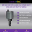 Bộ sạc xe hơi LISEN 4 in 1 69W có dây rút tự động USB-C 31.5 inch xoay 180° cho iPhone/Samsung