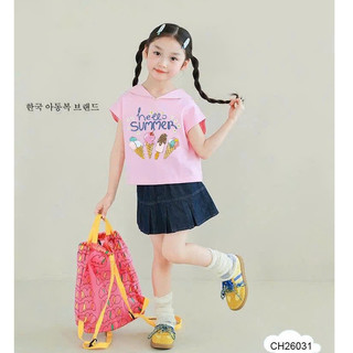 SET ÁO VÁY THỦY THỦ HỌA TIẾT SUMMER PHỐI CHÂN VÁY JEAN MỀM XINH IU CHO BÉ| ANHMYBABY
