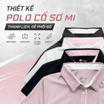Áo Polo Nữ Cổ Sơ Mi Livan LV26S04F240 – Áo Thể Thao Nữ Co Giãn, Mềm Mại, Mặc Đi Làm & Chơi Thể Thao — ảnh 2