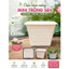 Chậu trồng sen mini, chất liệu nhựa hoạ tiết đan mây, miệng 22cm cao 18cm thích hợp trồng sen mini