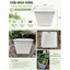 Chậu trồng sen mini, chất liệu nhựa hoạ tiết đan mây, miệng 22cm cao 18cm thích hợp trồng sen mini