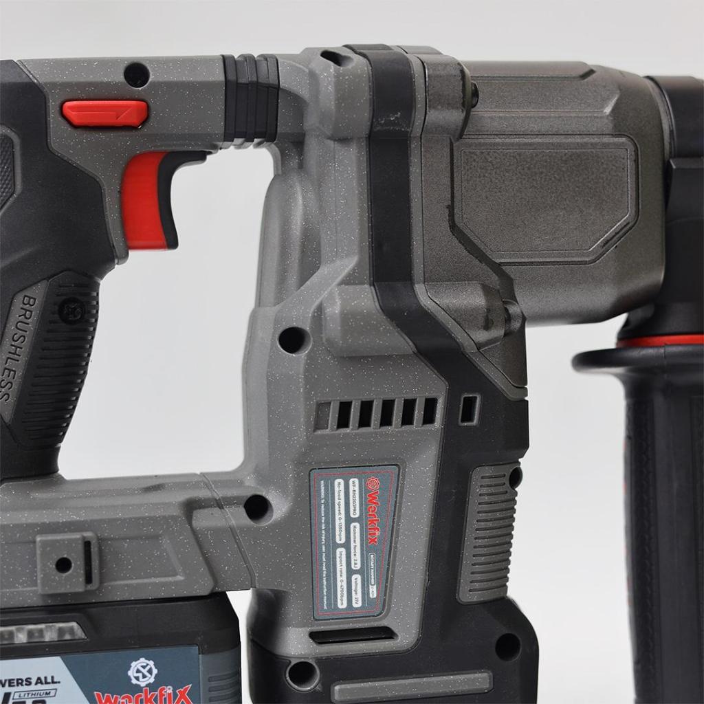 Khoan Đục Bê Tông 3 Chức Năng Workfix WK-RH2203PRO Lực đập 3J Có AntiKickBack,Giảm Rung RVT 6 Tốc Độ
