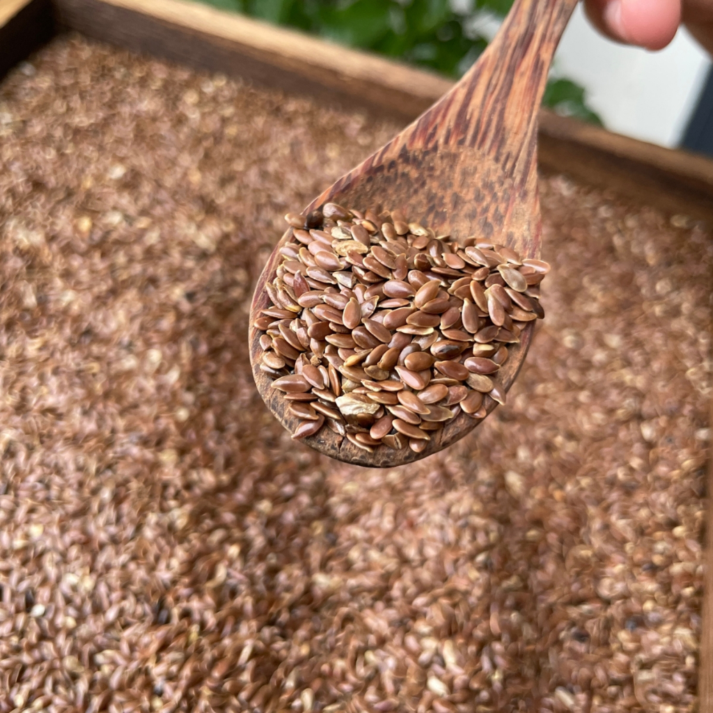 1kg Hạt Lanh Nâu Canada Hữu Cơ - Hỗ Trợ Ăn Kiêng, Ăn Eat Clean, Làm Bánh Bổ Sung Dinh Dưỡng Và Ủ Tóc