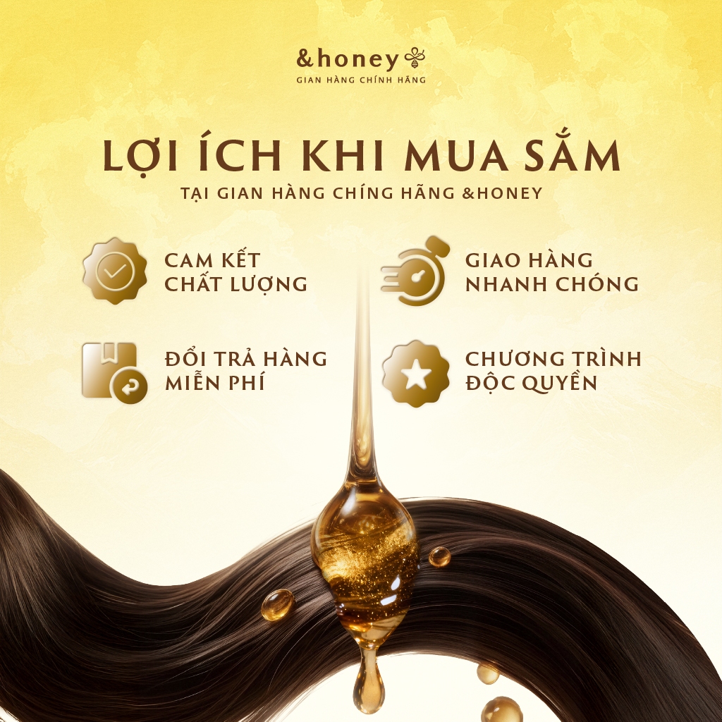Kem Ủ Dưỡng Tóc Suôn Mượt Bồng Bềnh &HONEY PIXIE