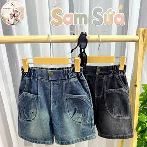 {HÀNG SẴN} 🇰🇷 QUẦN SHORT NGỐ TÚI HỘP – Phong Cách Hàn Quốc, Form Năng Động, Chất Jean Mềm Mát Dễ Mặc | Sam Sứa Kids