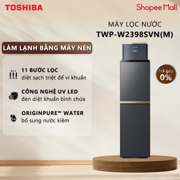 [Freeship - Lắp Đặt 0Đ] Máy Lọc Nước Giữ Khoáng Cao Cấp RO Plus TOSHIBA Originpure TWP-W2398SVN(M) -Nước Nóng Nguội Lạnh