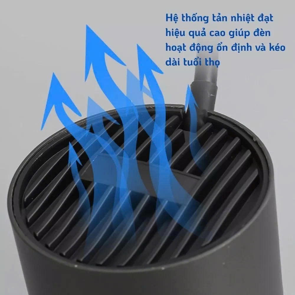 Đèn Âm Trần Spotlight Chống Chói COB 12W Nguồn Rời 3 Màu Đèn Rọi Âm Trần LED Chóa Đen Cao Cấp BH2N