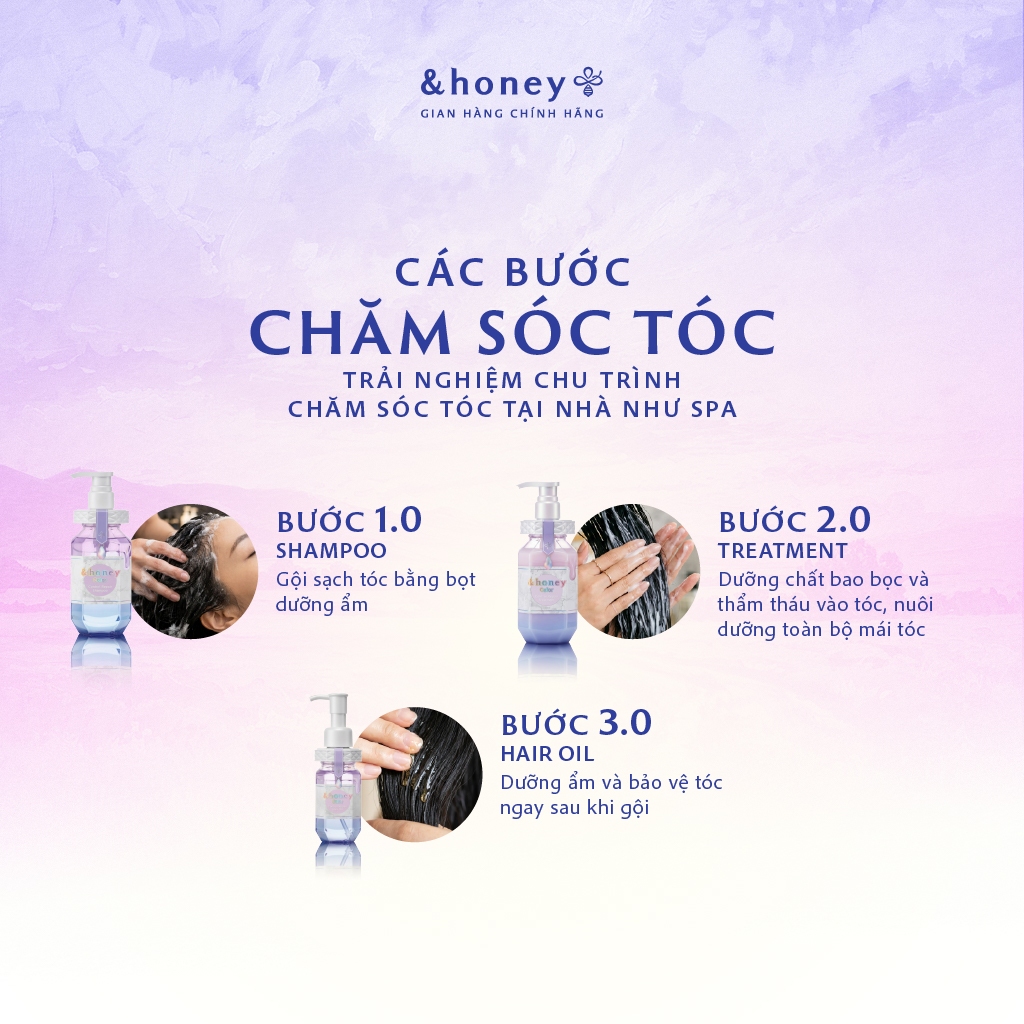 Bộ Dầu Gội Xả Chăm Sóc Tóc Nhuộm &Honey Color