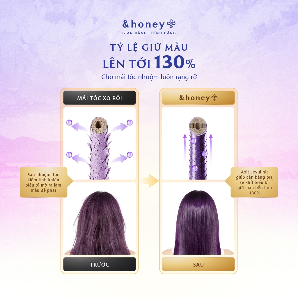Bộ Dầu Gội Xả Chăm Sóc Tóc Nhuộm &Honey Color