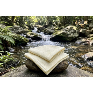 [VietnamSilk]Khăn mặt lụa tơ tằm 2 lớp,tự nhiên lành tính cho da 30x30 ,30x50